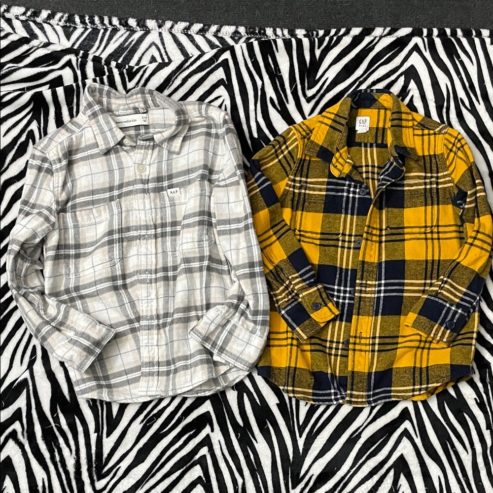 Kids Plaid flannel bundle
